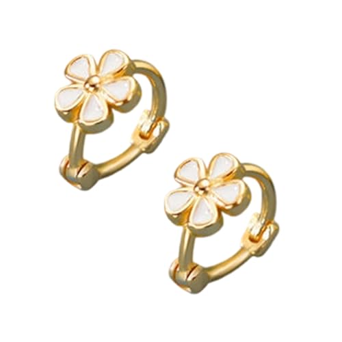 Trendy Alloy Gänseblümchen Ohrohrstecker Komfort Fit Blumenohrringe Accessoires Für Freizeitausflüge Geschenk Für Modische Frauen Komfortable Allergie Sichere Ohrohroelensteer von Yooghuge