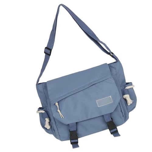 Unisex Solid Color Nylon Messengers Tasche Lässig Große Kapazität Crossbody Bag Reißverschlüsse Schnalte Schulter Handtasche Schule Mehrfach Taschenkreuzkörper Schule von Yooghuge