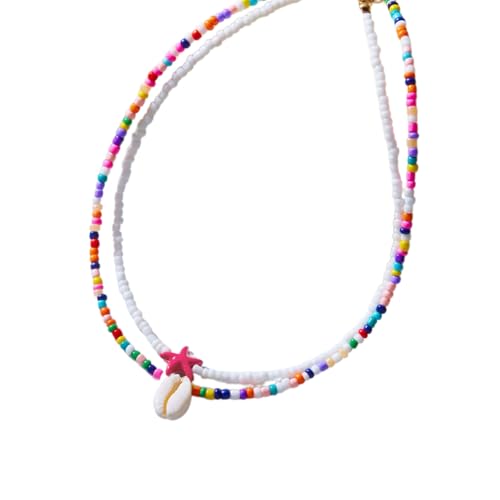 Yooghuge 2pcs Styles Doppelt Geschichtete Seesternschalen Perlen Halskette Für Trendige Frauen Und Erwachsene Geschichtete Halskette Yooghuge 2pcs Styles Doppelt Geschichtete Seesternschalen Perlen Halskette Für Trendige Frauen Und Erwachsene Geschichtete Halskette von Yooghuge