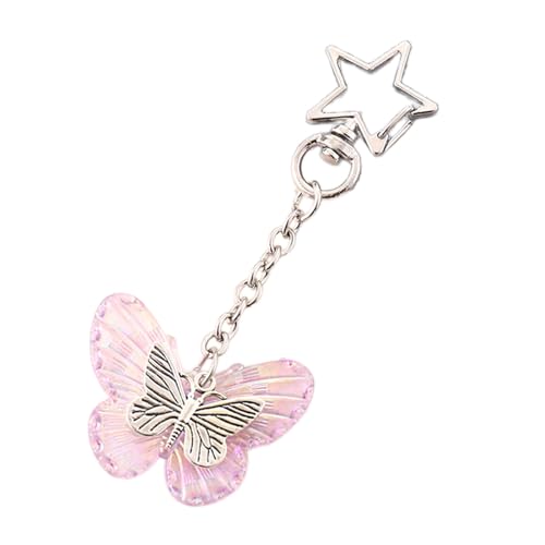 Yooghuge Bows Schlüsselbeutel Zauber Für Frauen Geldbeutel Handtasche Rucksack Anhänger Auto Keyring Ästhetische Schmetterlingsbögen Zauber von Yooghuge