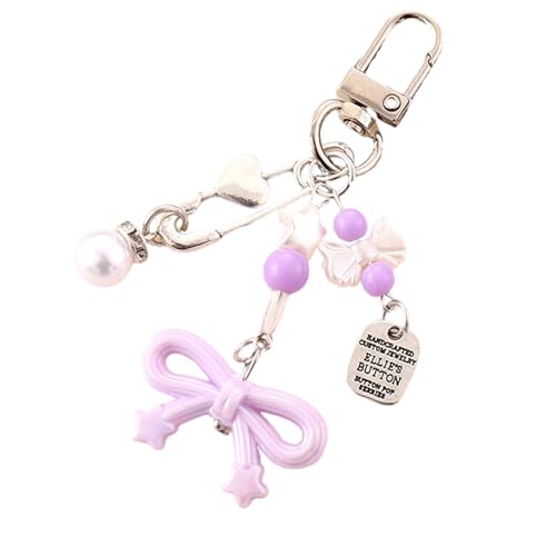 Yooghuge Bows Schlüsselbeutel Zauber Für Frauen Geldbeutel Handtasche Rucksack Anhänger Auto Keyring Ästhetische Schmetterlingsbögen Zauber von Yooghuge