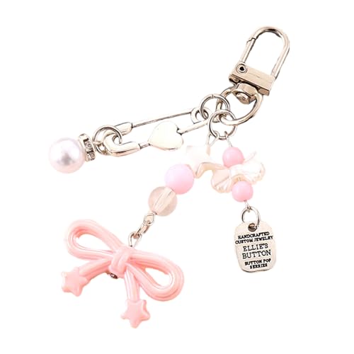 Yooghuge Bows Schlüsselbeutel Zauber Für Frauen Geldbeutel Handtasche Rucksack Anhänger Auto Keyring Ästhetische Schmetterlingsbögen Zauber von Yooghuge