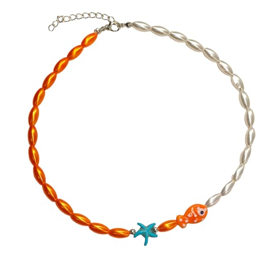 Yooghuge Einzigartige Clownfisch Halskette Mit Farbenfrohen Perlen Akzenten Vielseitiger Clownfisch Halskette Trendy Schlüsselbeutel Kette Schmuck Brautparty Yooghuge Einzigartige Clownfisch Halskette Mit Farbenfrohen Perlen Akzenten Vielseitiger Clownfisch Halskette Trendy Schlüsselbeutel Kette Schmuck Brautparty von Yooghuge