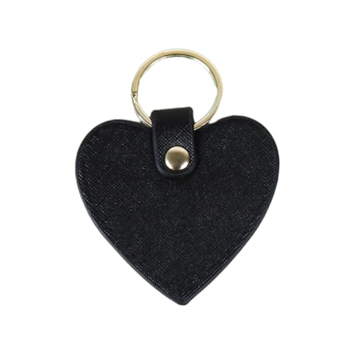 Yooghuge Einzigartiger Herzförmiger Schlüsselbund Für Frauen Schlüsselring Accessoire PU Leder Schlüsselhalter Für Verschiedene Anlässe Management Tool von Yooghuge