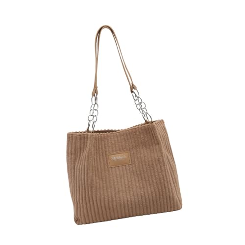 Yooghuge Elegante Cord Unterarmtasche Mit Geräumiger Innenräume Casual Handtasche Office Arbeiten Umhängetaschen Für Mode Frauen Mode Shopper Tasche von Yooghuge