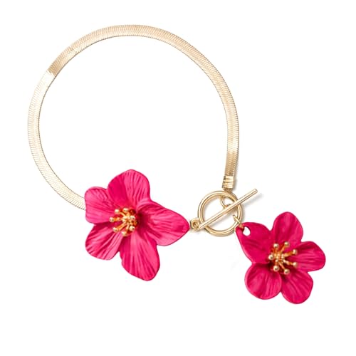 Yooghuge Elegantes Blumen Fußkettchen Für Frauen Verstellbar 27 Cm Summers Schmuck Geschenk Robust von Yooghuge