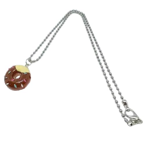 Yooghuge Fashion Acryl Anhänger Halskette Halskette Nackenkette Lustige Schlüsselbeutel Metallperlen Schmuck Halsband Halshändler Für Frauen Männer Leichte Und Komfortable Einzigartige von Yooghuge