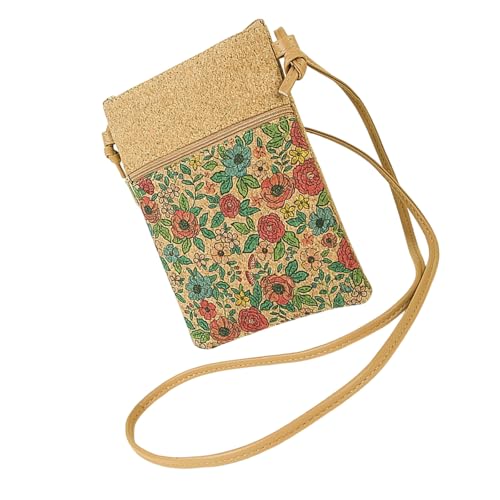 Yooghuge Frauen Bag Blumendruck Messenger Damenmünzen Geldbörse Schulterhely Stilvoller Crossbod von Yooghuge