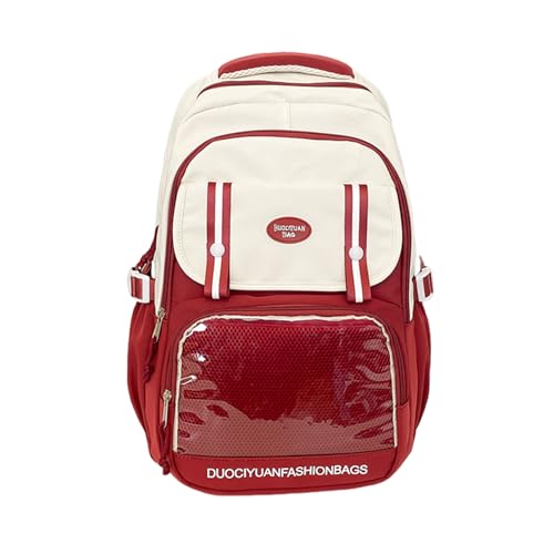 Yooghuge Frauen Transparent Niedlicher ITabag Rucksack Mit Klarer Tasche Japaner Stil Animes Pin Display Rucksack School Tasche Große Kapazität Schultasche von Yooghuge