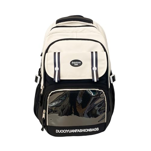 Yooghuge Frauen Transparent Niedlicher ITabag Rucksack Mit Klarer Tasche Japaner Stil Animes Pin Display Rucksack School Tasche Große Kapazität Schultasche von Yooghuge