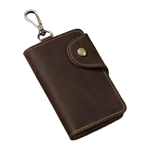 Yooghuge Funktionschlüssel Für Männer PU Kartenkoffer Mit Abnehmbarem Gürtelclip Retro Design Für Office Pendeln Und Outdoor Verwenden Sie Den Retro Schlüsselbund Brieftaschenorganisator Männer. von Yooghuge