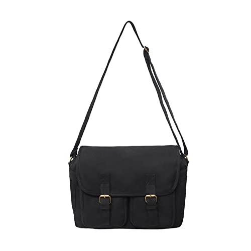 Yooghuge Japanische Stil Crossbody Taschen Für Frauen Männer Leinwand Postmann Tasche Messenger Großer Kapazität Schulter Canvas Crossbody Tasche von Yooghuge