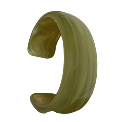Yooghuge Moderne Geometrische Acrylarmarme Breite Für Frauen Leichter Strukturierter Schmuck Für Tägliche Und Party Kleidung Unregelmäßige Form Frauen Armband von Yooghuge