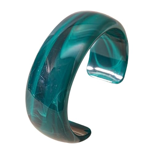 Yooghuge Moderne Geometrische Acrylarmarme Breite Für Frauen Leichter Strukturierter Schmuck Für Tägliche Und Party Kleidung Unregelmäßige Form Frauen Armband von Yooghuge