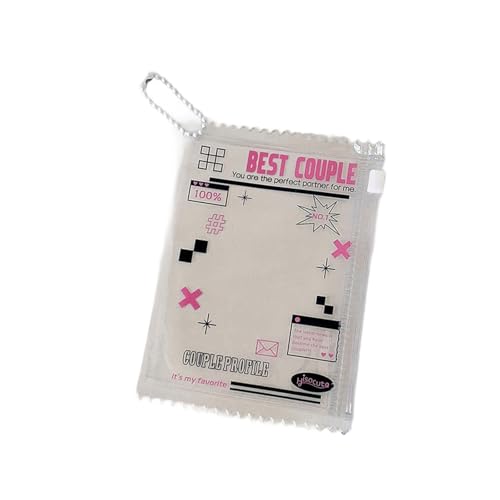 Yooghuge Moderne Koreanische Stile Klare Zipper Kartenschutz 3inch Fall Für Kreditfotos Tickets Und Organisation Clear Sleeve Für Frauen von Yooghuge