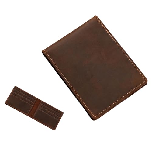 Yooghuge PU Leather Kartenkoffer Für Business Profis Compact Credit Card Organisatoren Führerschein Inhaber Reisen Zubehör Vintage PU Lederhalter Für Männer von Yooghuge