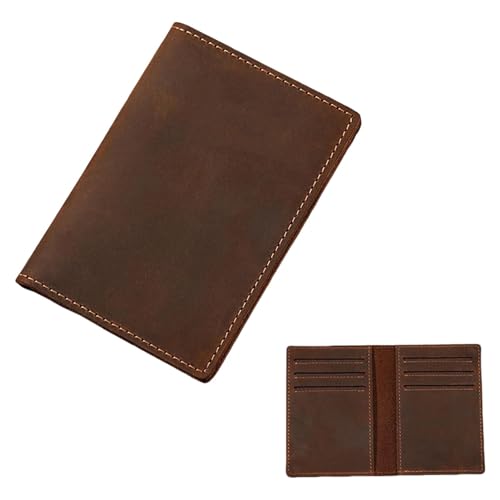 Yooghuge PU Leather Kartenkoffer Für Business Profis Compact Credit Card Organisatoren Führerschein Inhaber Reisen Zubehör Vintage PU Lederhalter Für Männer von Yooghuge