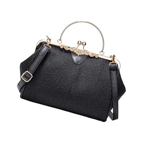 Yooghuge PU Leder Geldbeutel Klauen Schultertäkelte Handtasche Umhängetasche Für Frauen Mädchen Crossbody Tasche Mit Abnehmbarem Riemen Geschenke Top Handtasche von Yooghuge