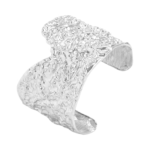 Yooghuge Punk Metal V Schnitt Strukturierter Eisen Bangel Nervöses Design Statement Schmuck Juwely V Form Strukturierte Armband Für Männer Und Frauen Vintage Inspirierte Punkarmknreif von Yooghuge