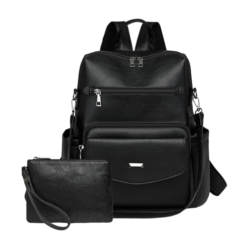 Yooghuge Rucksäcke Geldbeutel Für Frauen Pu Reisetaschen Taschen Handtasche Design Rucksacks Bag Umhängetaschen Mit Geldbörse Frauen Geldbörsen von Yooghuge