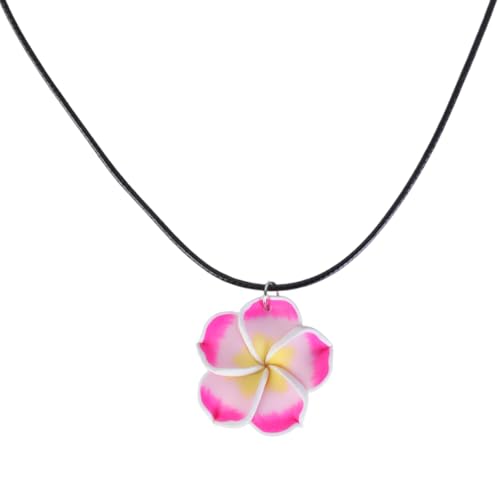 Yooghuge Schlüsselbeinkette Anhänger Anhänger Charm Halskette Y2K Handgefertigte Chokers Halsketten Mädchen Frauen Mode Schmuck Schmuck Statement Hals Trend Frauen Hals Fünf Petalen Halsketten von Yooghuge