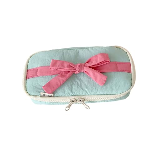 Yooghuge Schöne Bögen Bleistiftkoffer Großer Kapazität Box Bowknot Stiftbeutel Schulvorsorge Für Schüler Geräumige Aufbewahrungsbögen Bag Box Bowknot Stiftschule Bürovorräte von Yooghuge