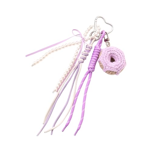 Yooghuge Schöne Tasche Charme Anhänger Keyring Bows Geflochtene Seilschlüsselkette Für Rucksackbalken Handtasche Dekoration Geflochtener Seilschlüsselkette von Yooghuge