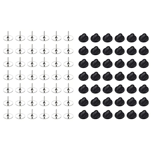 Yooghuge Set Von 50 Pin Rücken PVC Gummi Für Schmetterlingskupplungen Backings Sie Blindstifte Mit PVC Gummi Schmetterlingskupplungsnadel An. von Yooghuge