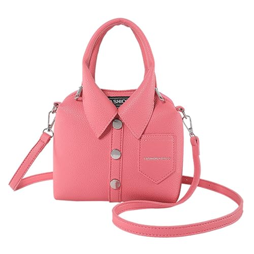 Yooghuge Stilvolle Festkörper Cross Body Tasche PU Lederhemd Form Schulterhandtasche Geldbörse Mit Oberen Für Tägliche Gebrauch Und Reisen Mode Umhängetasche von Yooghuge