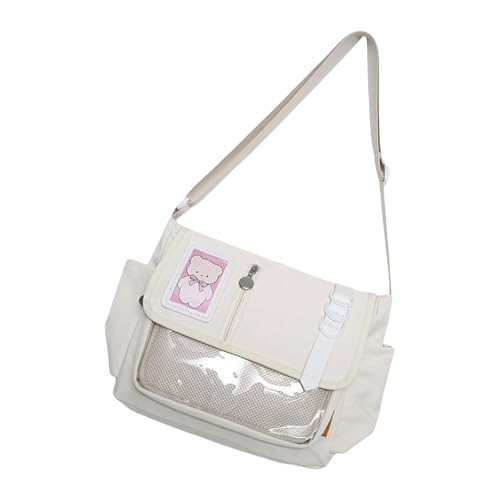 Yooghuge Stilvolle Umhängetasche Japanische Stile Crossbody Bag Schöne Itabag School Modes Messenger Für Pin Display Japanische Stile Crossbody Mode Itabag Schöne Schulter Für Mädchen von Yooghuge