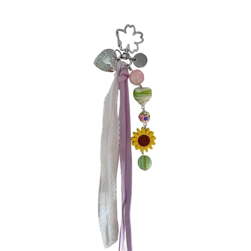 Yooghuge Stylish Sunflowers Ribbon Charme Schlüsselbein Anhänger Anhänger Bag Dekoration Fashion Keyring Handtasche Accessoires Für Frauen Yooghuge Stylish Sunflowers Ribbon Charme Schlüsselbein Anhänger Anhänger Bag Dekoration Fashion Keyring Handtasche Accessoires Für Frauen von Yooghuge