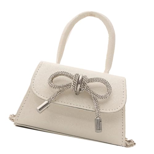 Yooghuge Trendy Bowknot Designs Kleine Handtasche Feste Farbe PU Leder Klappen Umhängetaschen Crossbody Taschen Für Den Täglichen Gebrauch Bowknot Handtasche von Yooghuge