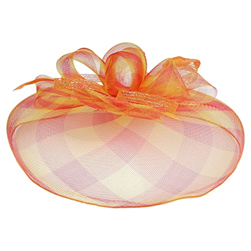 Damen Hut Damen Fascinator Hut Blume Mesh Federn Clip Kopfschmuck Haarschmuck für Party Kirche Hochzeit Cocktail Jockey Club Tea Party Kopfbedeckung Hochzeit Fascinator für Mädchen Frauen von Yookstar