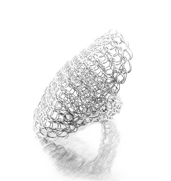 Silberring - Breite Bandring Tube Ring Statement Silberschmuck von Yoola