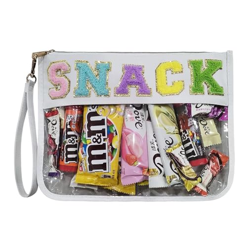 Reise Kosmetiktasche Groß Damen schminktasche mit Chenille Brief klar Reißverschluss Make up Tasche Nylon Cosmetic Bag wasserdichte Reise Makeup Bag Transparent Kulturbeutel Organizer für Mädchen von Yoolhamy