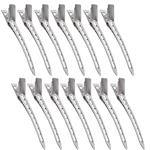 24 Stücke Haarspangen, 9cm Haarnadeln Bobby Pins Friseur Zubehör Abteilklammern Abteil Clips Metall Alligator Clip für Damen und Mädchen DIY Frisur von Yoosso