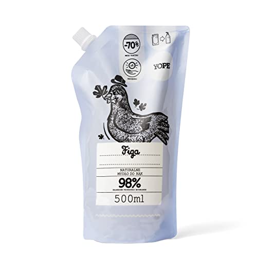 YOPE NACHFÜLLUNG HANDSEIFE | FEUCHTIGKEITSPFLEGEND | ALLANTOIN |98 % INHALTSSTOFFE NATÜRLICHEN URSPRUNGS | VEGAN | DUFT: FEIGENBAUM | 500 ml von Yope