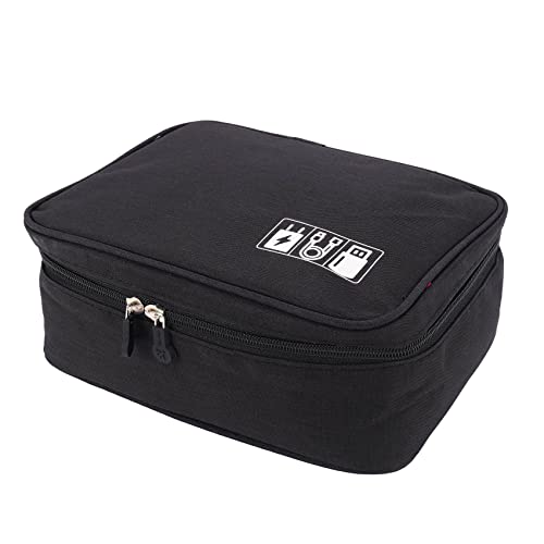 Yopeissn Schwarze MäNner Frauen HäNgende Kosmetiktasche Multifunktions-Reiseveranstalter Toilettenartikel Make-Up Aufbewahrungstasche Kosmetikerin Faltbare Schminktasche von Yopeissn