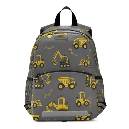 Yopersonalizes Kinder Kleinkind Rucksack für Jungen Mädchen Bagger Auto Vorschule Kindergarten Büchertasche Kinderrucksack Schultasche Kindergarten Kita mit Brustgurt, mehrfarbig, Small Yopersonalizes Kinder Kleinkind Rucksack für Jungen Mädchen Bagger Auto Vorschule Kindergarten Büchertasche Kinderrucksack Schultasche Kindergarten Kita mit Brustgurt, mehrfarbig, Small von Yopersonalizes