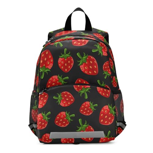 Yopersonalizes Kinder-Rucksack für Jungen und Mädchen, rote Erdbeere, Vorschule, Kindergarten, Büchertasche, Kinderrucksack, Schultasche, Kindergarten, Kita, mit Brustgurt, mehrfarbig, Small Yopersonalizes Kinder-Rucksack für Jungen und Mädchen, rote Erdbeere, Vorschule, Kindergarten, Büchertasche, Kinderrucksack, Schultasche, Kindergarten, Kita, mit Brustgurt, mehrfarbig, Small von Yopersonalizes