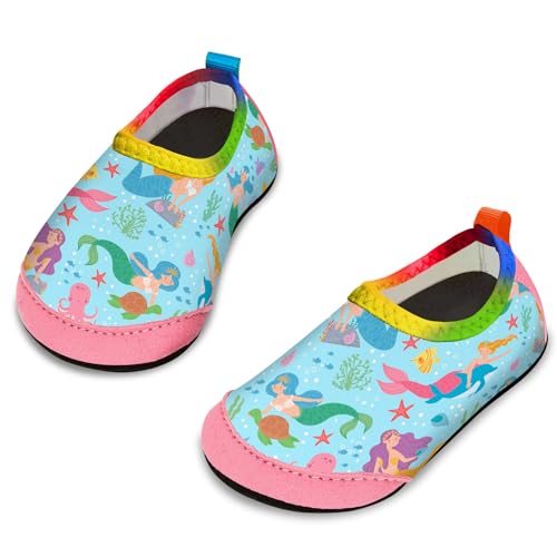 Yorgou Baby Strandschuhe Schwimmschuhe Badeschuhe Wasserschuhe Schnelltrocknende Aquaschuhe rutschfest Barfuss Schuh für Kinder Beach Pool von Yorgou