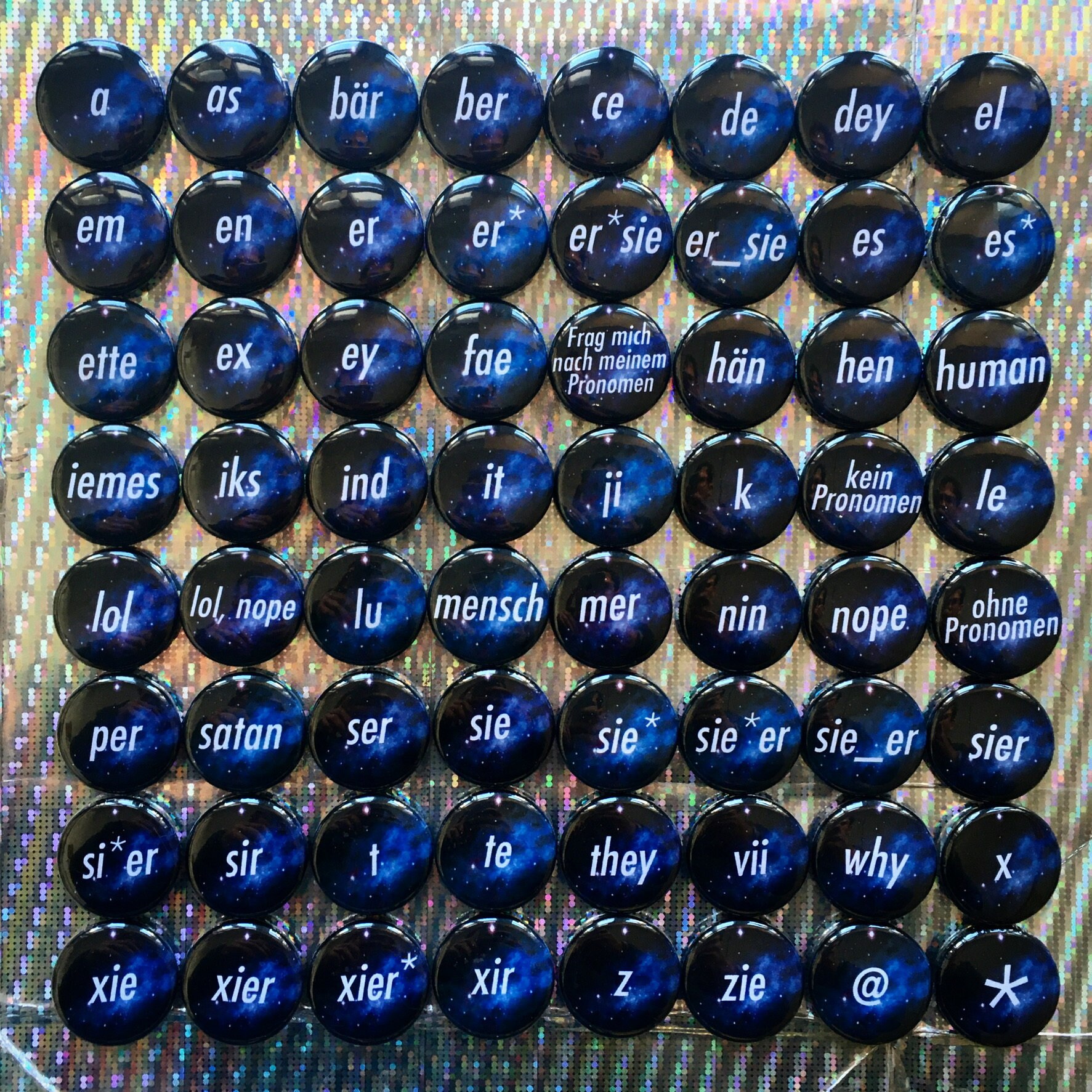 50 Pronomen Buttons Deiner Wahl von YoriGagarim