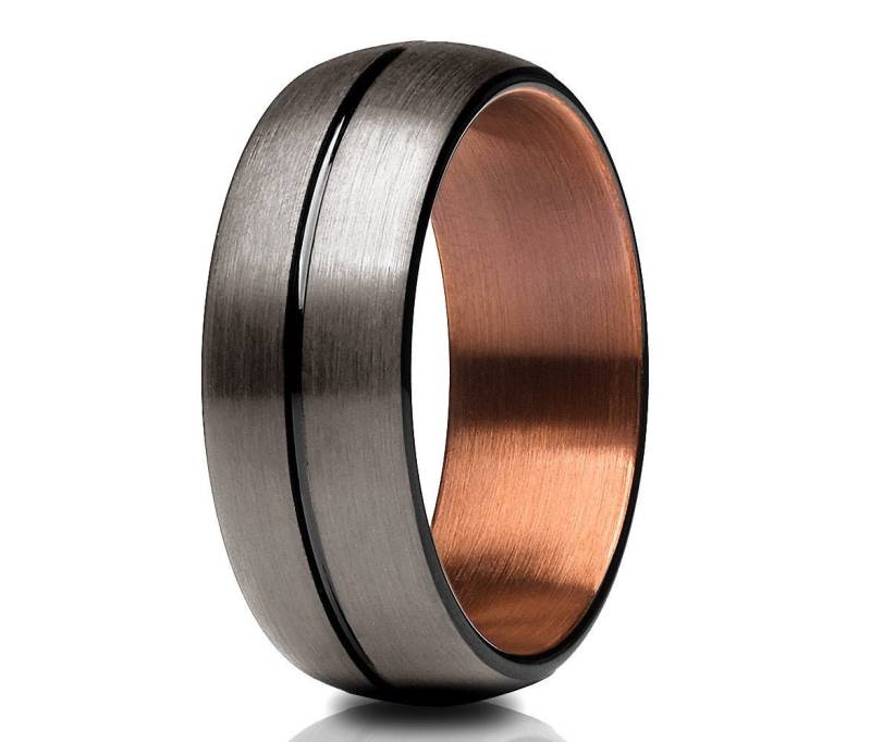 Trauring, Espresso Kupfer Ring, Kupfer Ehering, Kupfer Ring, Verlobungsring von YorksJewelryDesign