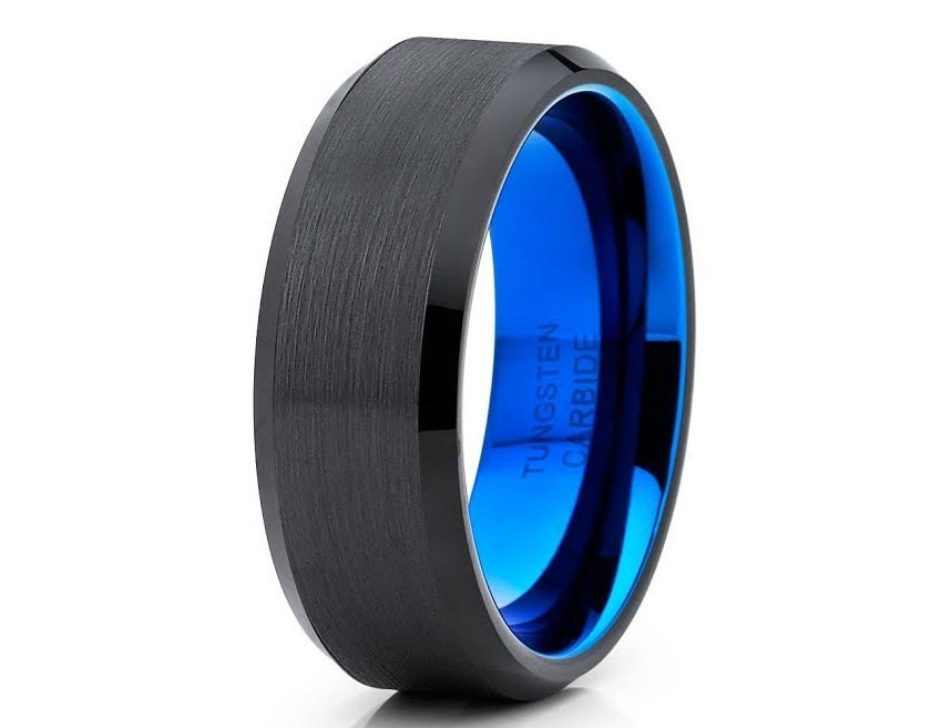 Wolfram Ring Schwarz , Wolfram Schwarz, Hochzeitsring, Verlobungsring, Wolfram Ring, Verlobungsring, Männer & Frauen von YorksJewelryDesign