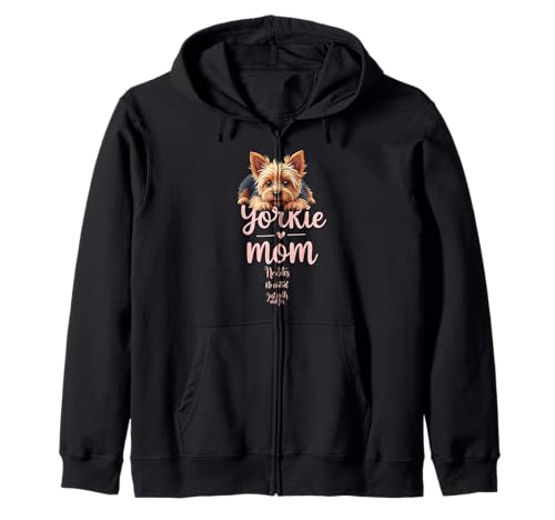 Lustiger Yorkshire Terrier Mom Dog Yorkie Mama Humor Zitat Kapuzenjacke von Yorkshire Terrier Fun Designs