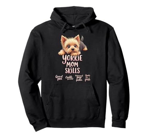 Lustiger Yorkshire Terrier Mom Dog Yorkie Mama Humor Zitat Pullover Hoodie von Yorkshire Terrier Fun Designs