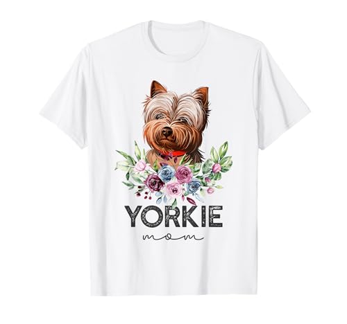 Yorkshire Terrier Shirt Geschenke Hund Mama Yorkie Mom T-Shirt von Yorkshire Terrier Gifts Accessories