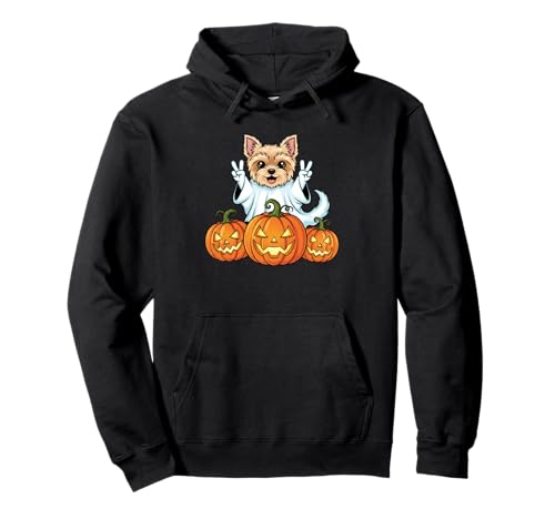 Yorkshire Terrier Ghost Pumpkin Boo Halloween Herren Damen Pullover Hoodie Yorkshire Terrier Ghost Pumpkin Boo Halloween Herren Damen Pullover Hoodie von Yorkshire Terrier Halloween Ghost Pumpkin Outfits