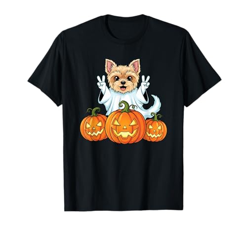 Yorkshire Terrier Ghost Pumpkin Boo Halloween Herren Damen T-Shirt Yorkshire Terrier Ghost Pumpkin Boo Halloween Herren Damen T-Shirt von Yorkshire Terrier Halloween Ghost Pumpkin Outfits