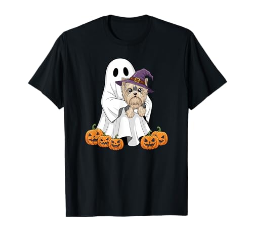Lustiger Geist Yorkshire Terrier Kürbis Halloween Herren Damen T-Shirt Lustiger Geist Yorkshire Terrier Kürbis Halloween Herren Damen T-Shirt von Yorkshire Terrier Lovers Halloween Outfit Boy Girl